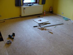 Plancher support en OSB pour parquet